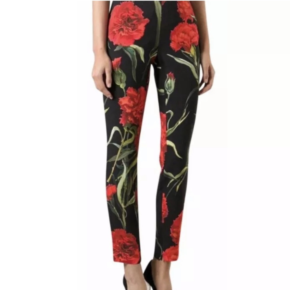 Dolce & Gabbana cady floral trousers